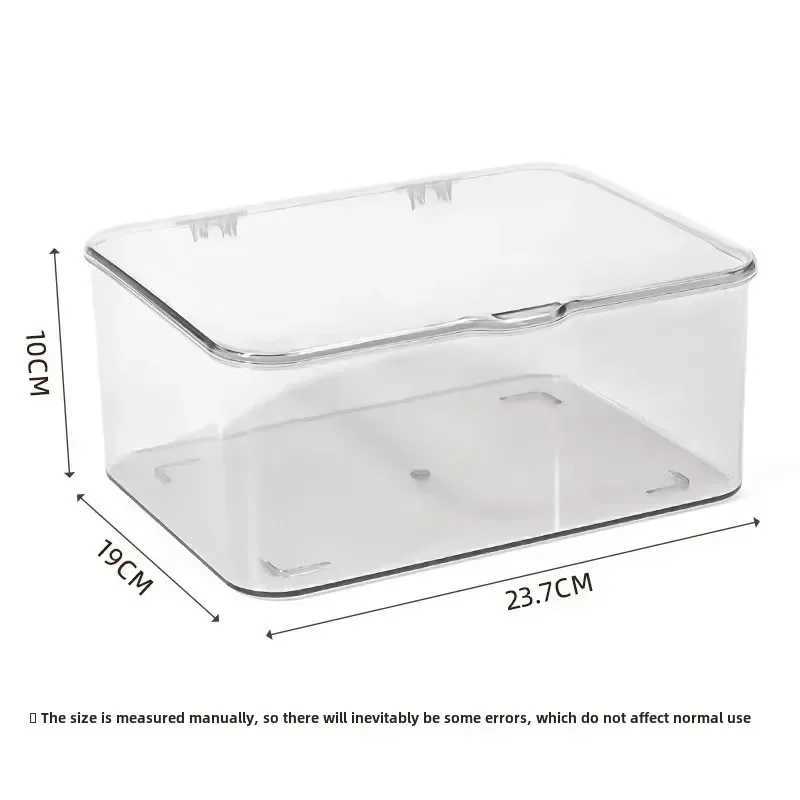 Acrylic Clear Storage Organizer Box Clamshell Design for Home Office Essentials with MultiPurpose Stationery Organizers C251008