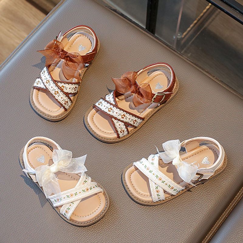 Kids Sandals Shoes 2025 Summer New Toddler Sweet Sandals for Girls Fashion Design Soft Bottom Anti-slip Umshop Girl Beach Shoes Size 22 - 31 U0707