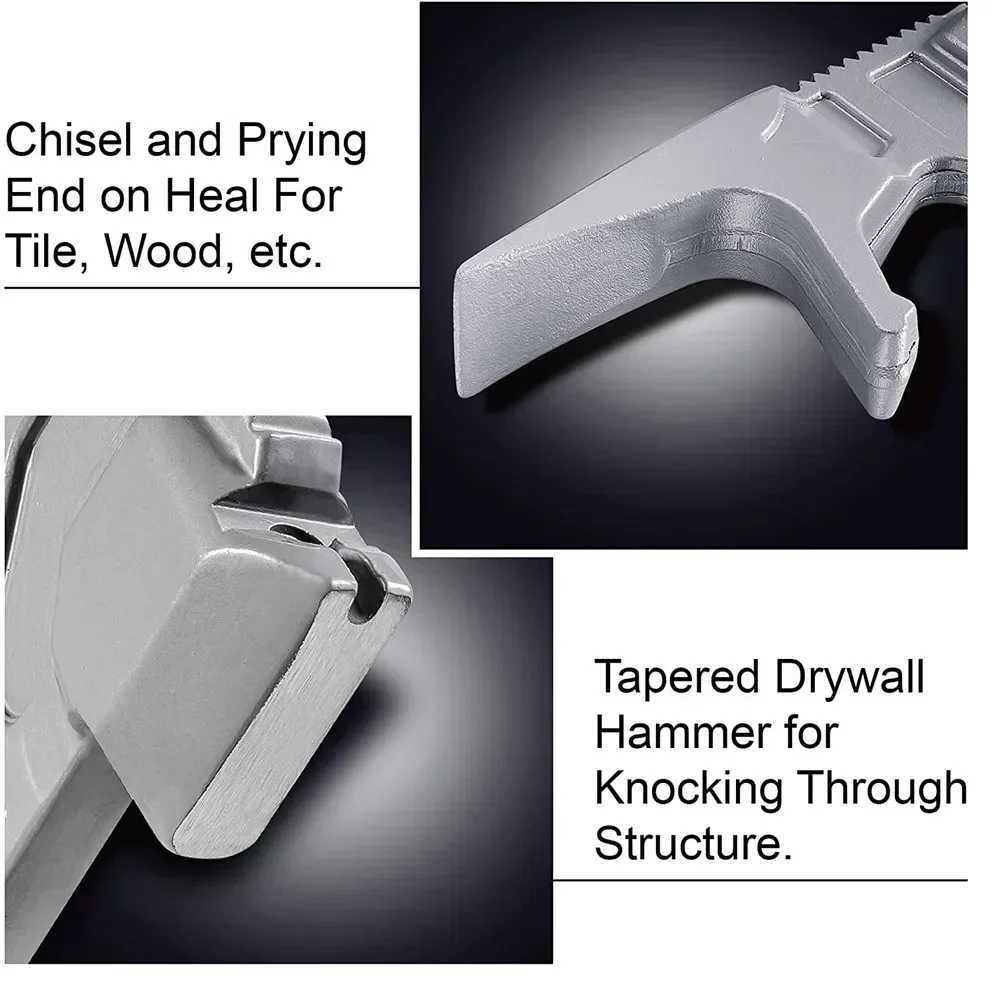 Portable MultiFunctional Outdoor Hammer with Builtin Crowbar for DIY Workshop Construction Woodworking J251121