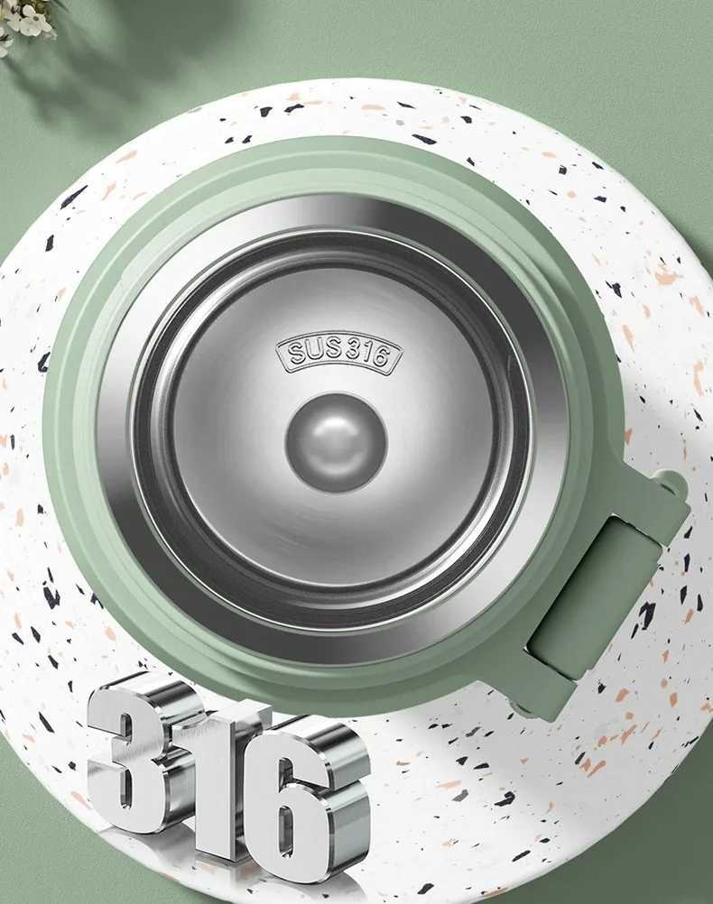 600ML Stainless Steel Thermal Water Bottle Keep Cold and Hot Thermo Cafe Coffee Mug Leakproof Travel Thermos Bottle for Tea C251008