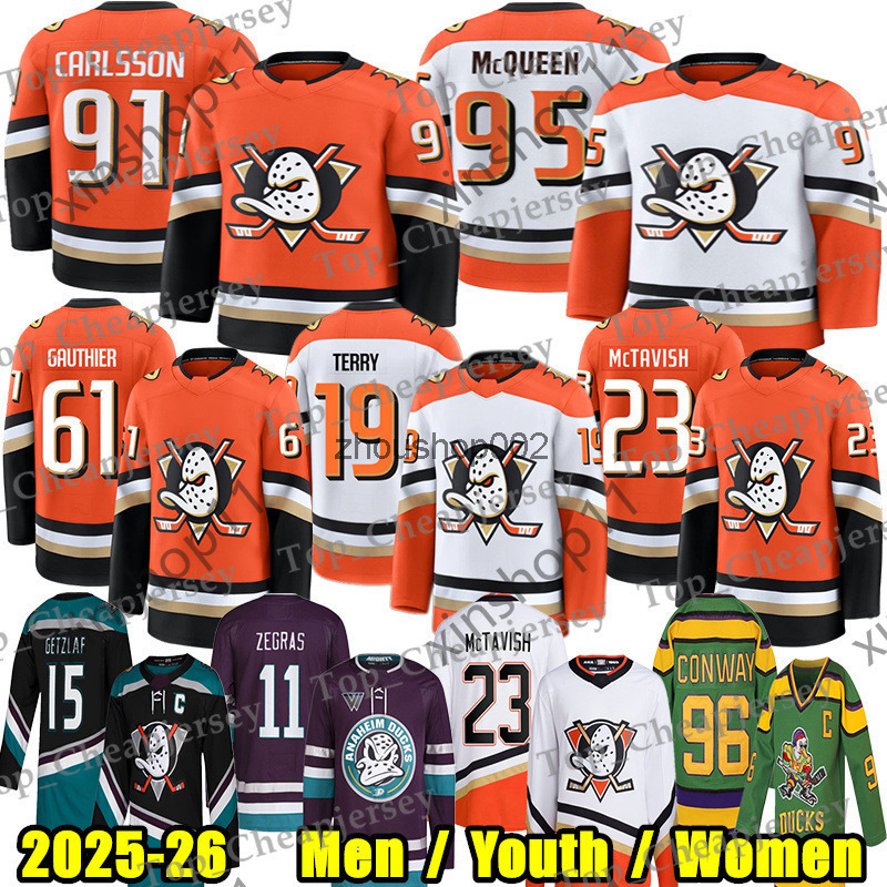 91 Leo Carlsson anaheim hockey jersey 23 Mason McTavish mighty ducks jersey Chris Kreider Troy Terry Getzlaf Chris Kreider Gudas Paul Kariya Alex Kill