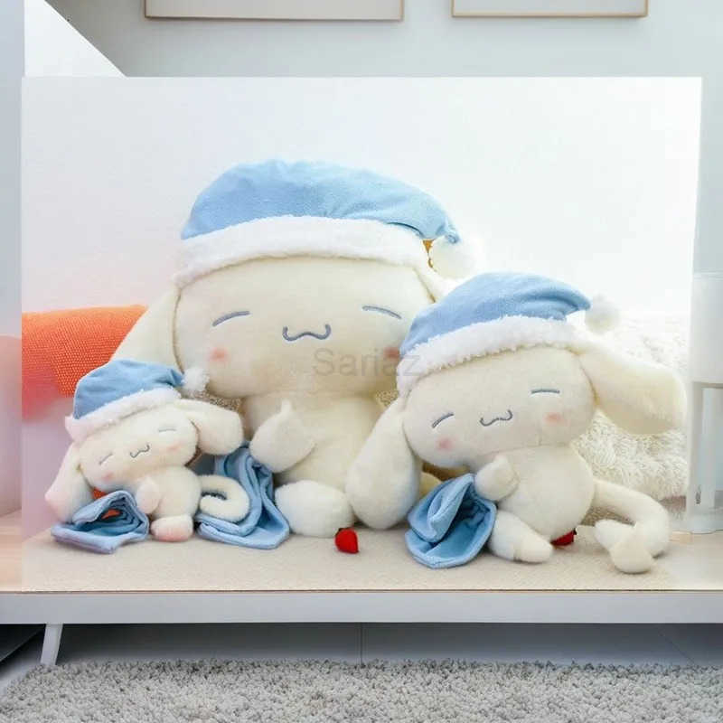 Sanrio 50CM Sleeping Cartoon Anime Cinnamoroll Plushies Stuffed Animal Home Decoration Peluche Sleeping Pillow Holiday Gifts L251008