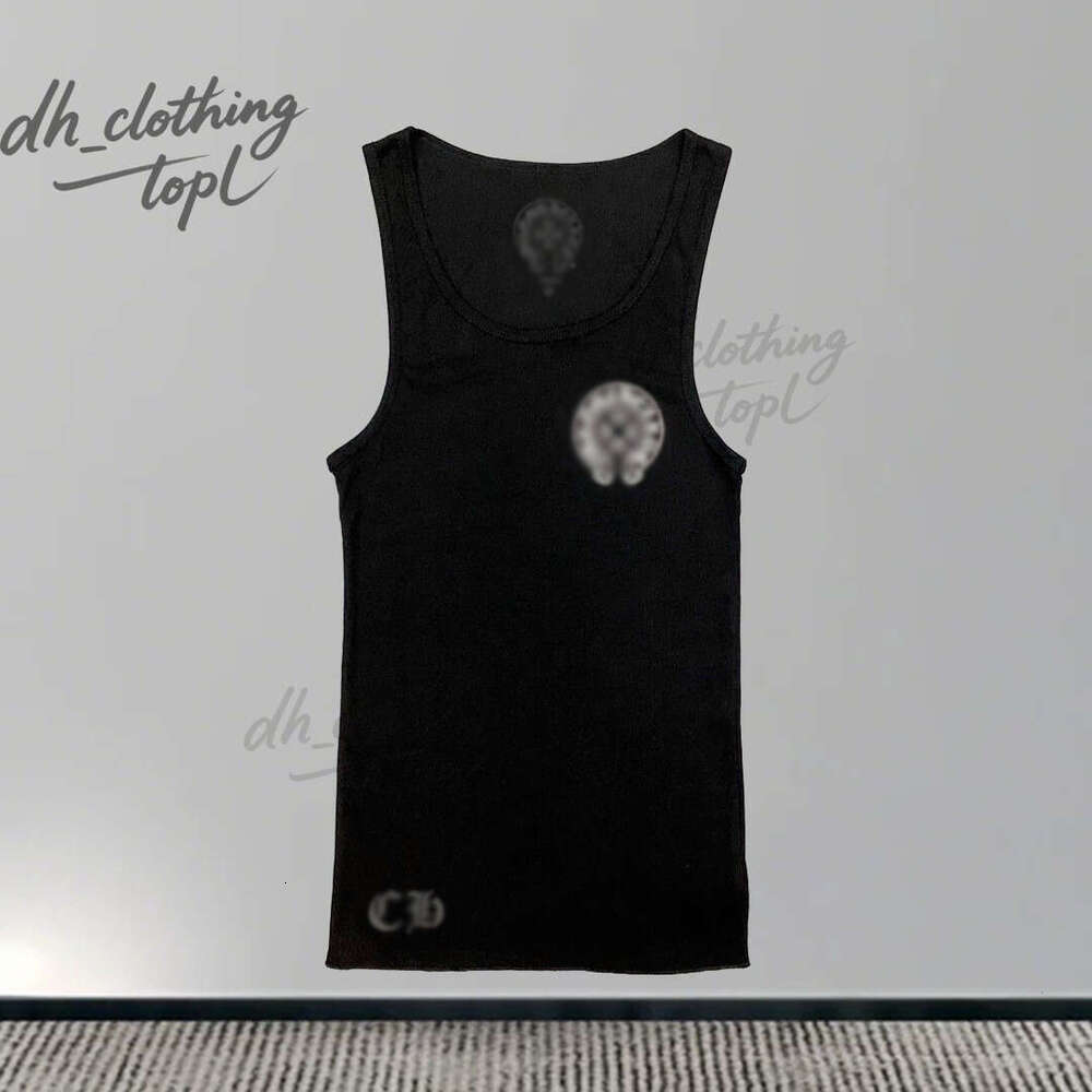 Chrome Vest Designer Vest Sleeveless Womens Cheome Tank Top Summer Chromo Embroidery Chome Sleeveless Camis Croptop Outwear Chroem Sports Knitted Crome Tanks F3b