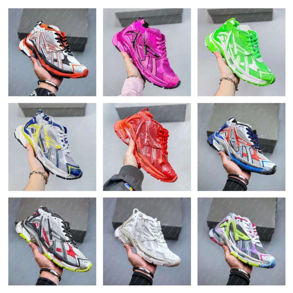 Designer Shoes Track LED Casual Light 3 3.0 Sneakers 7.5 7.0 Runner Men Women Grey Blue Leather Beige Tripler Black Pink Trainer Nylon Printed Platform For Trainers