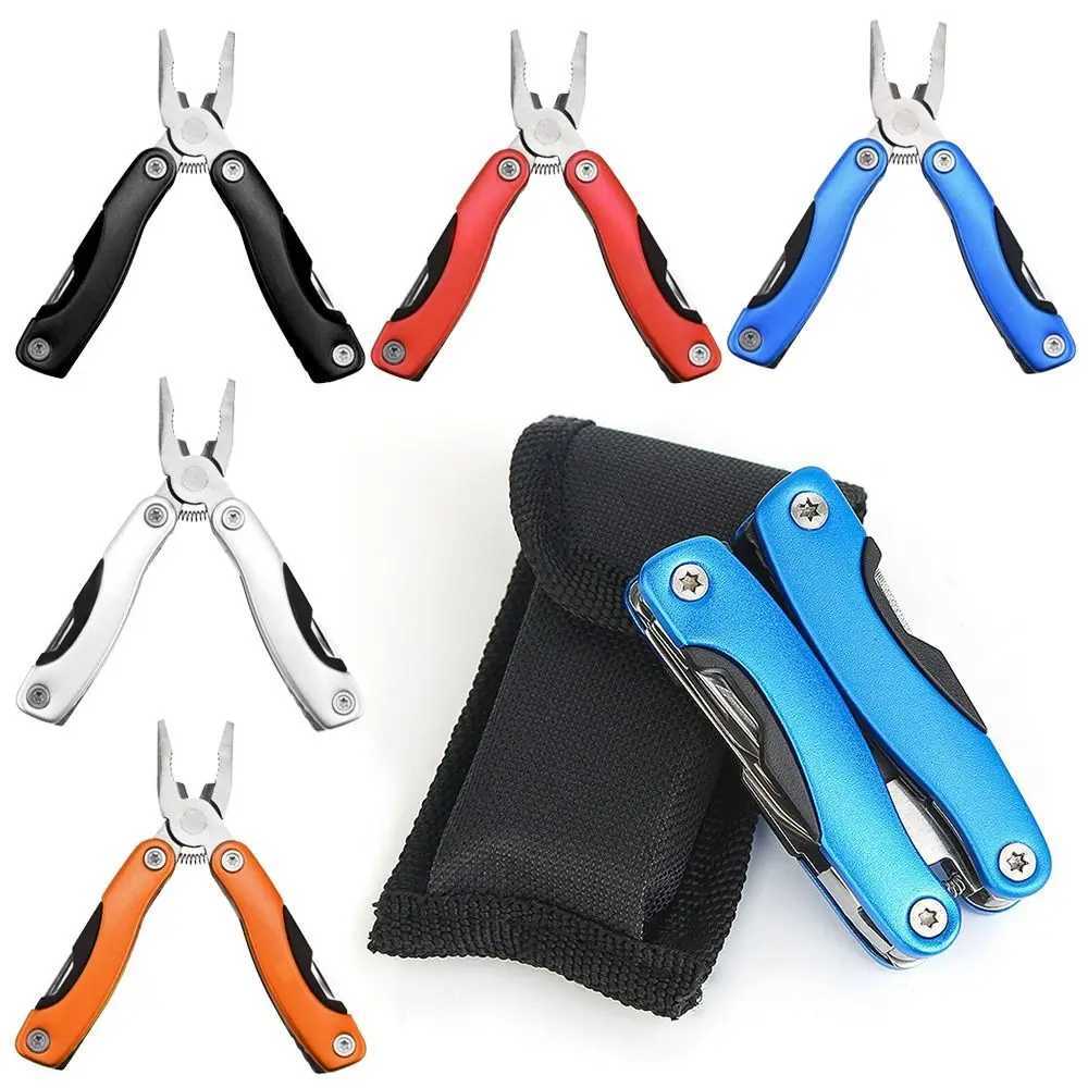Stainless Steel Folding Pliers Mini Bottle Opener Combination Plier 12in1 Scissor Cutters Hand Tools Outdoor Camping Gears Kit J251121