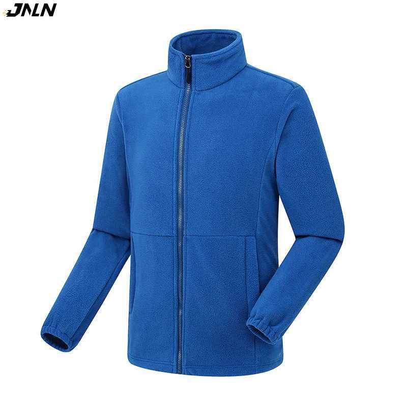 JNLN Men Polar Fleece Jackets Winter Windproof Thermal Soft Shell Jacket Outdoor Sports Hiking Camping Skiing Climbing Warm Coat J251008