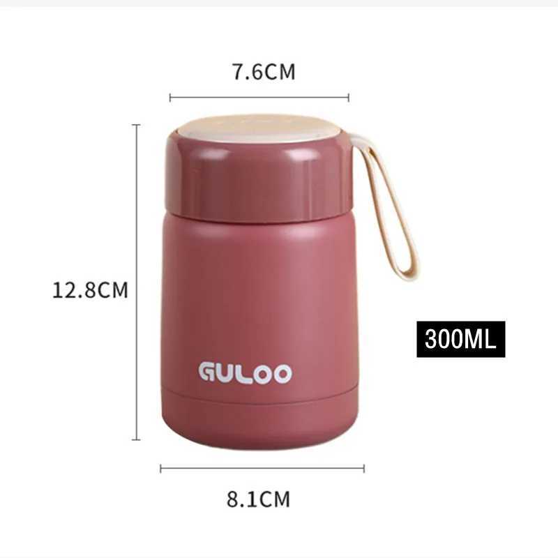 300ml MIni Stainless Steel 304 Braised Flask Thermal Lunch Box Stew Beaker Girl Students LeakProof Vacuum Flask Tumbler C251008