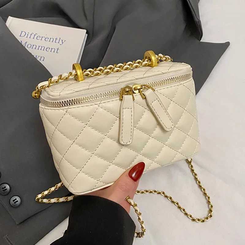 Summer Red Crossbody Bags Korean Simple Versatile Chain Party Box Handbags Women Mobile Phone Pouch Chic PU One Shoulder BagsT251007