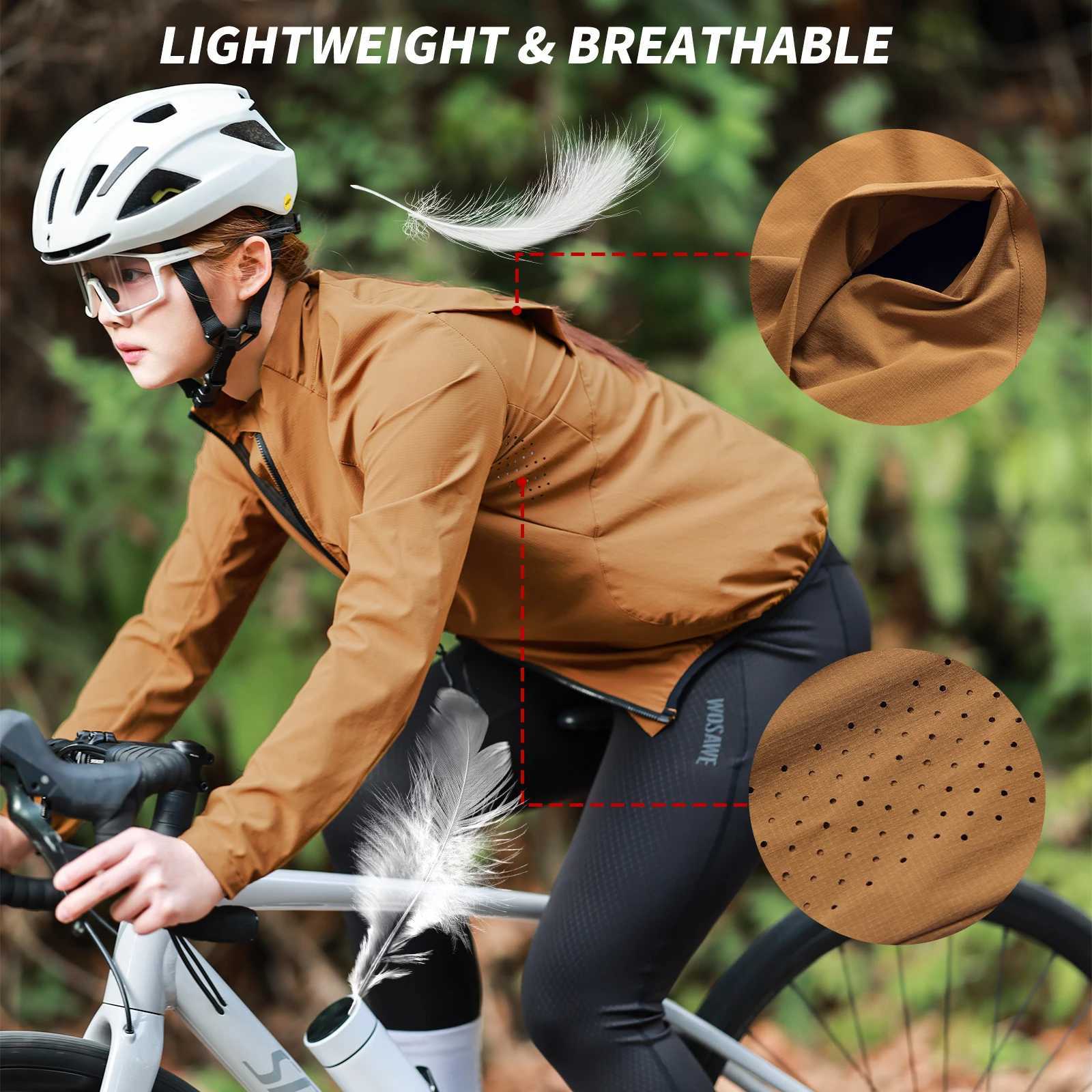 WOSAWE Summer Bike Jacket Waterrepellent Cycling Jacket Outdoor Hiking Fishing Sportswear Sun Protection Long Jersey YKK Zip J251008