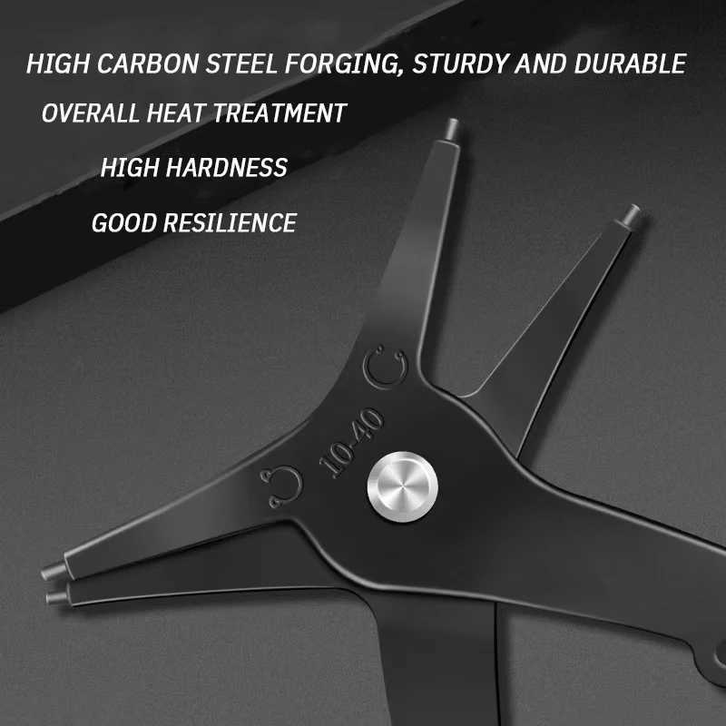 Circlip Pliers 2 in 1 Internal and External Dual Purpose Pliers External Spring Pliers Large Retaining Ring Removal Tool 1pc J251121