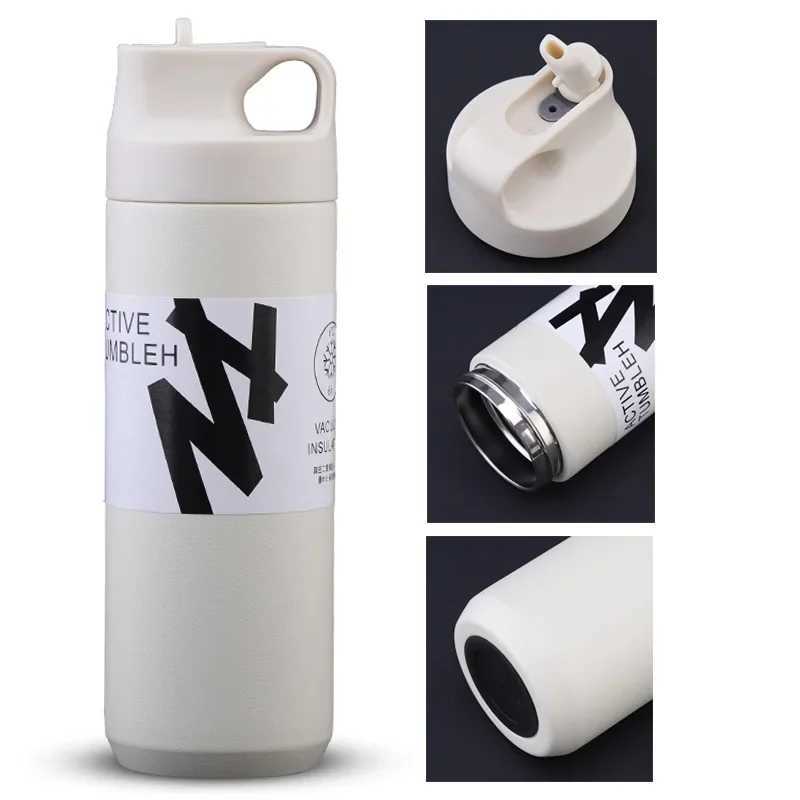 550ML Thermos Bottle Portable Tumbler Vacuum Flasks Stainless Steel Insulated Cup Outdoor Sports Water Bottle Travel Thermal Mug C251008