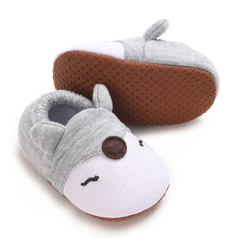 Cartoon Animal Pattern Newborn Baby Shoes Boys Girls 018M Slippers Soft Sole Nonslip Crib First Walker Winter Warm Booties C251008