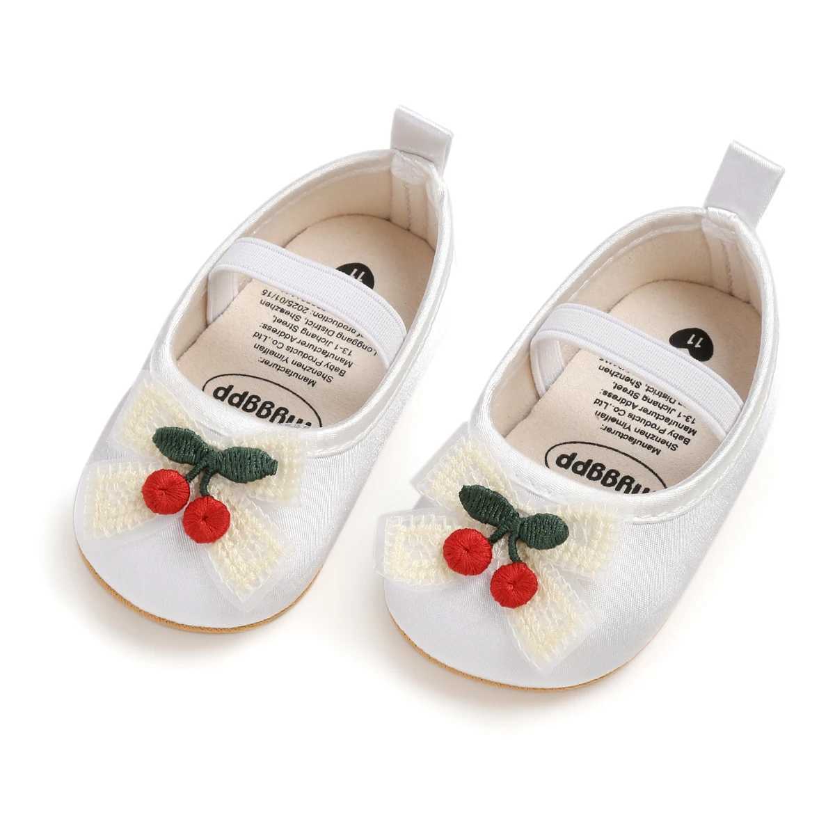 New Infant Baby Girls Mary Jane Flats Non Slip for Toddler First Walkers Soft Sole Crib Shoes Sneaker Wedding Party Christmas Pr C251008