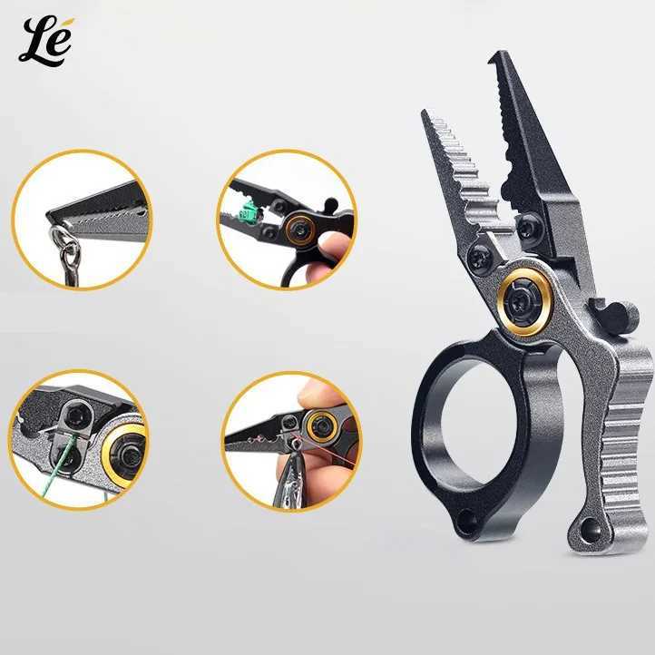Mini Fishing Pliers Aluminum Alloy with Split Ring Tungsten Carbide Cutters For Anglers Outdoor Camping Gear Ideal Fishing Gift J251121