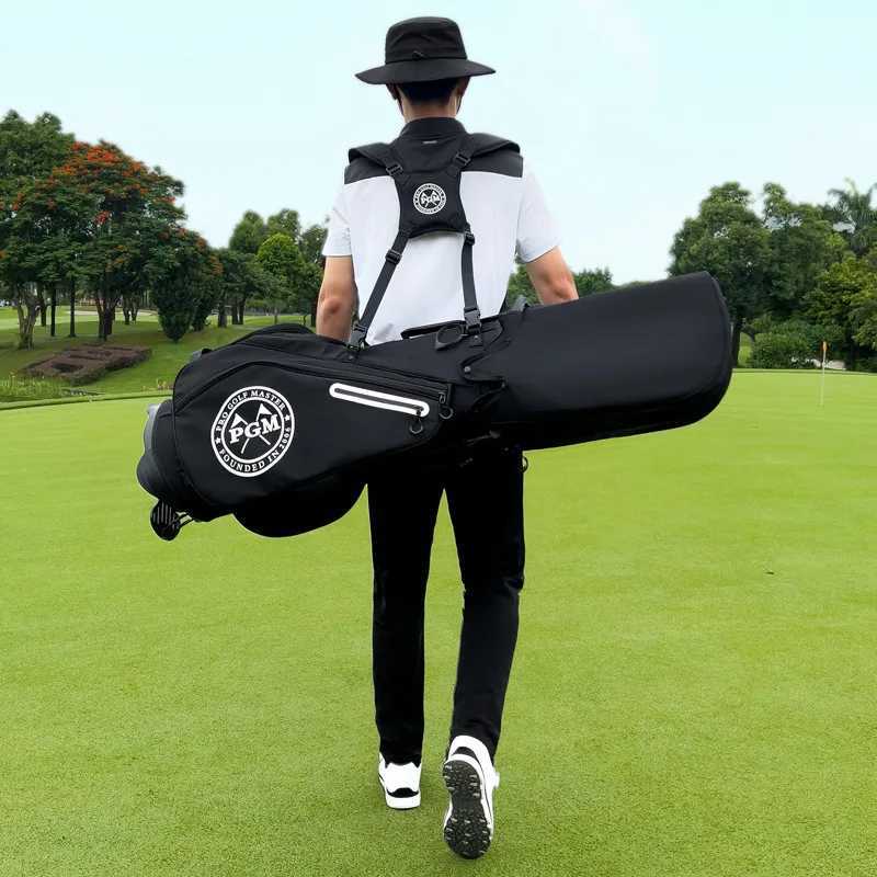 PGM Golf Bag 14 Stick Port Portable Golf Club Bag Mens and Womens Nylon Bracket Light Weight Sports Bag QB170 J251008