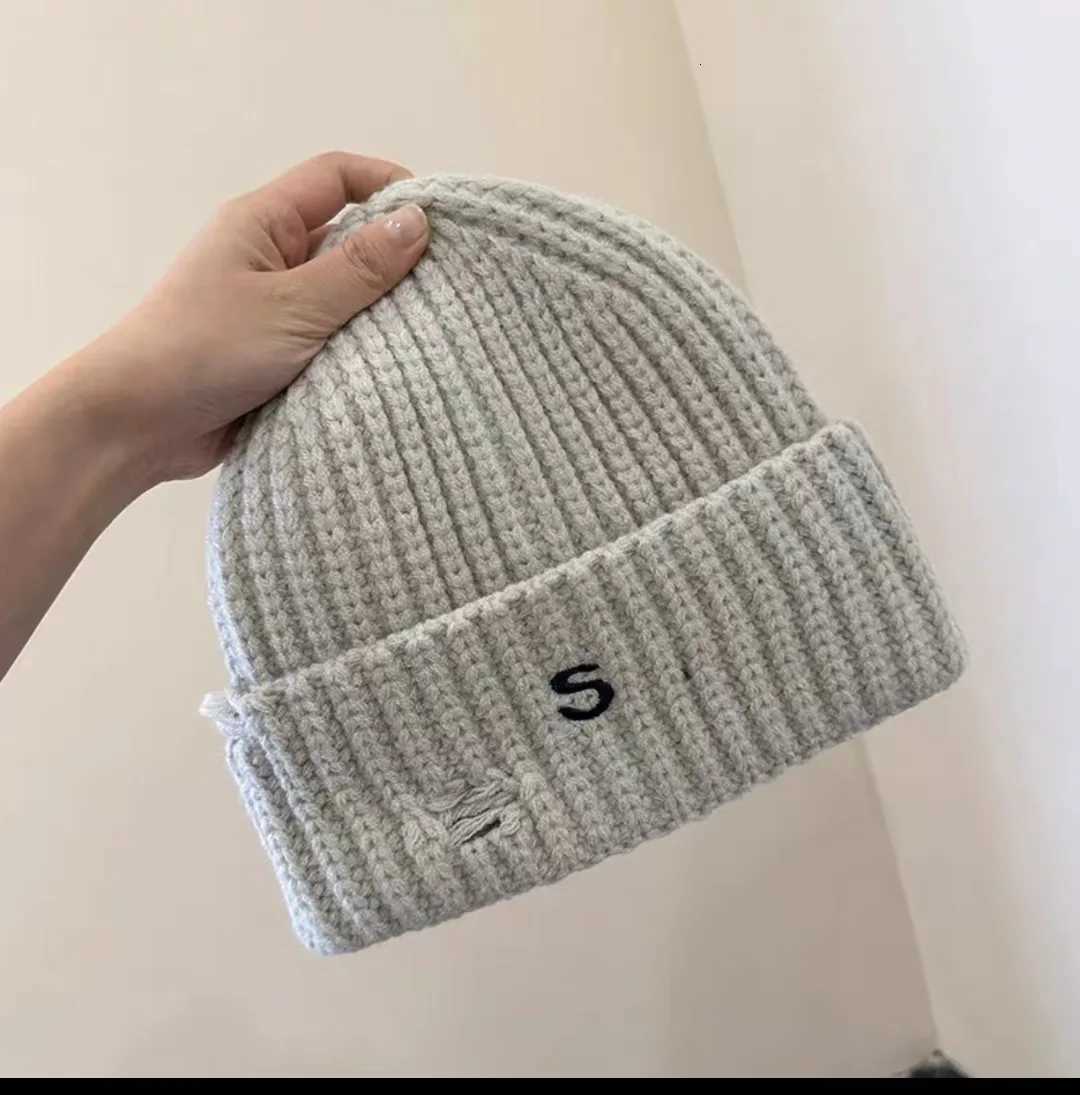 Unisex Winter Beanie for Women S Letter Embroid Knitted Caps Hood Fashionable Girl Hat Casual Hiphop Bob Outside Skulls Hats MenXJ251008 - view 5