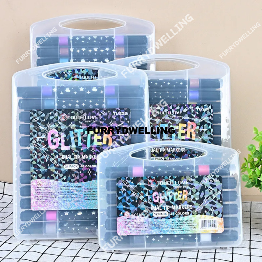 Wholesale Double-Headed Double-Color Children's Drawing Luminous Dwe74 Highlighter Journal Night Light