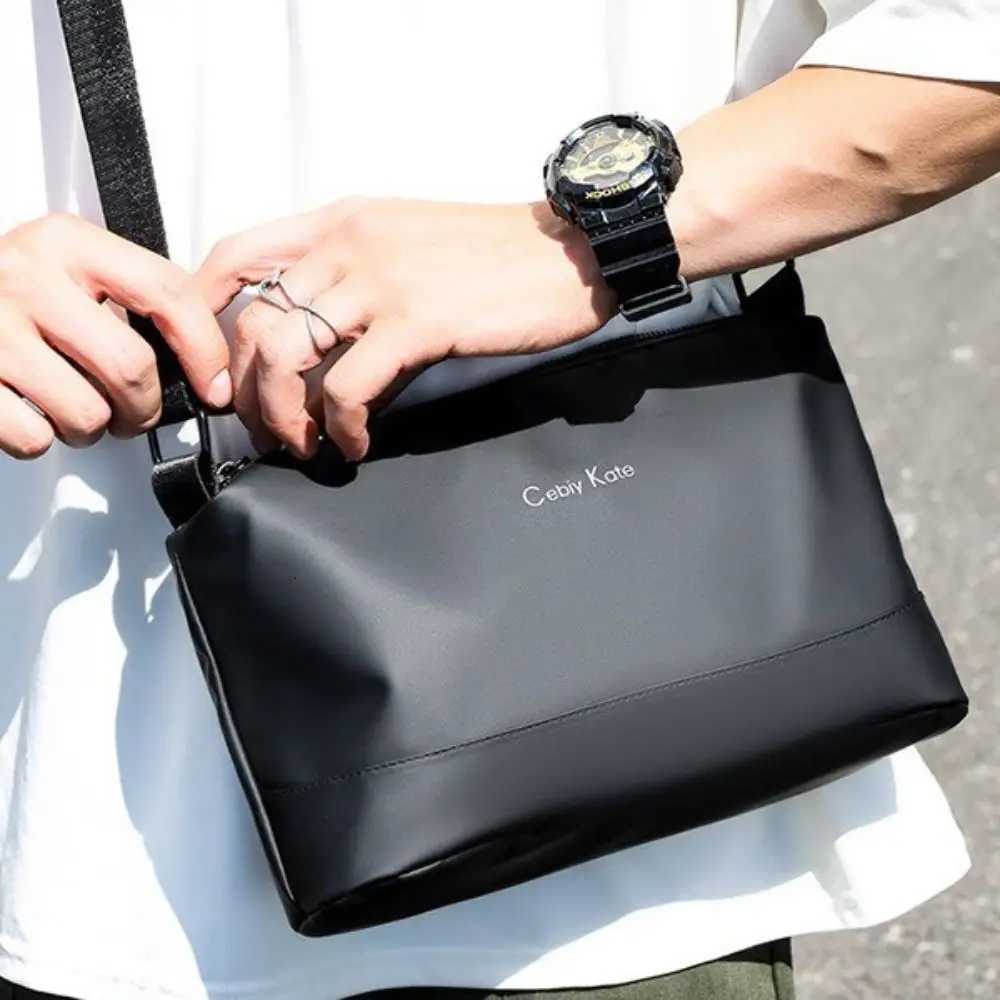 Trend Lightweight Mens Messenger Bag Waterproof Large Capacity Shoulder Bag Daily Sports Phone Bag TravelT251007