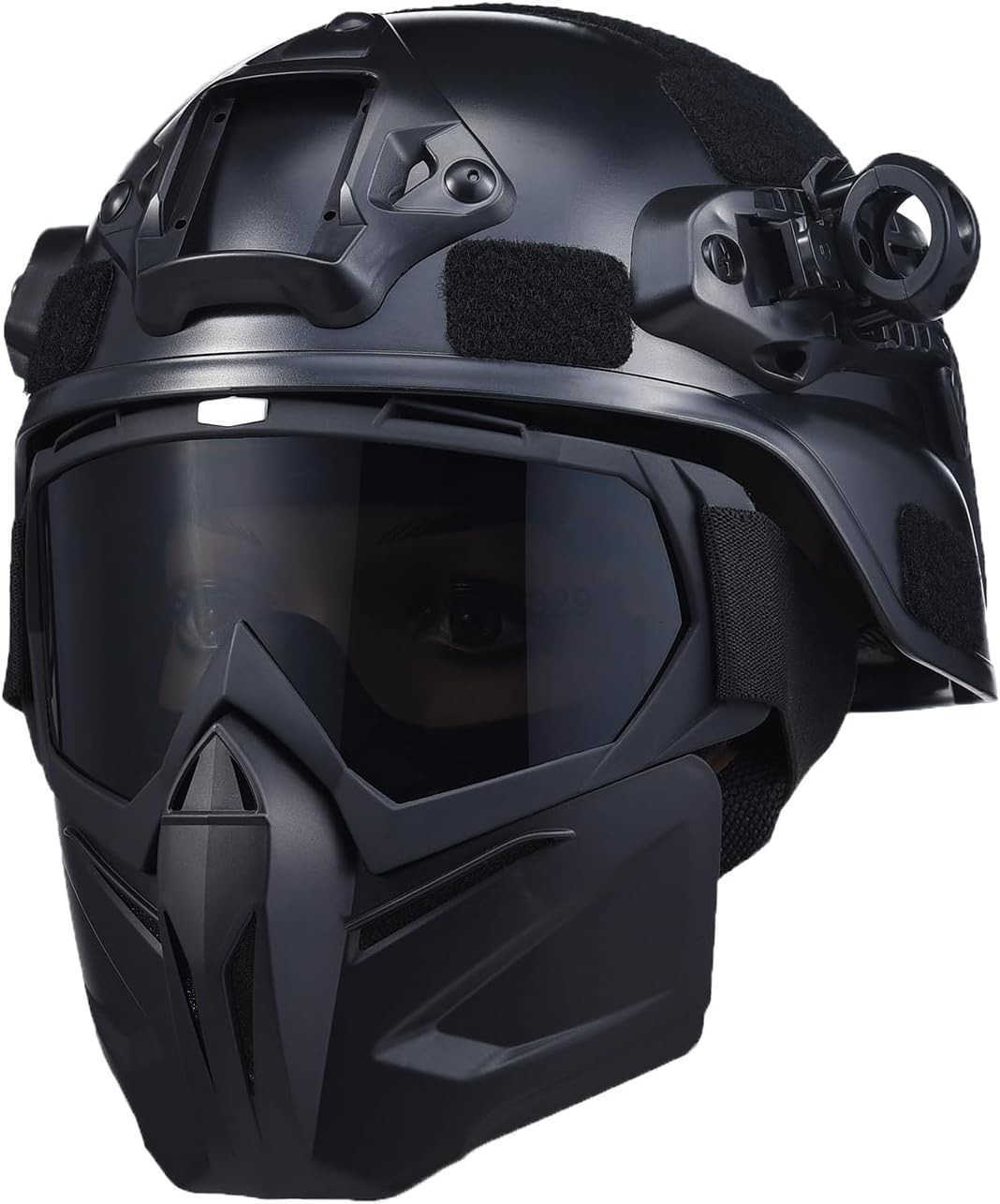 Airsoft Helmet and Mask Tactical Full Face Skull Mask Military Paintball Helmet with NVG Mountand Side Rail Complete Airsoft Gear W251008