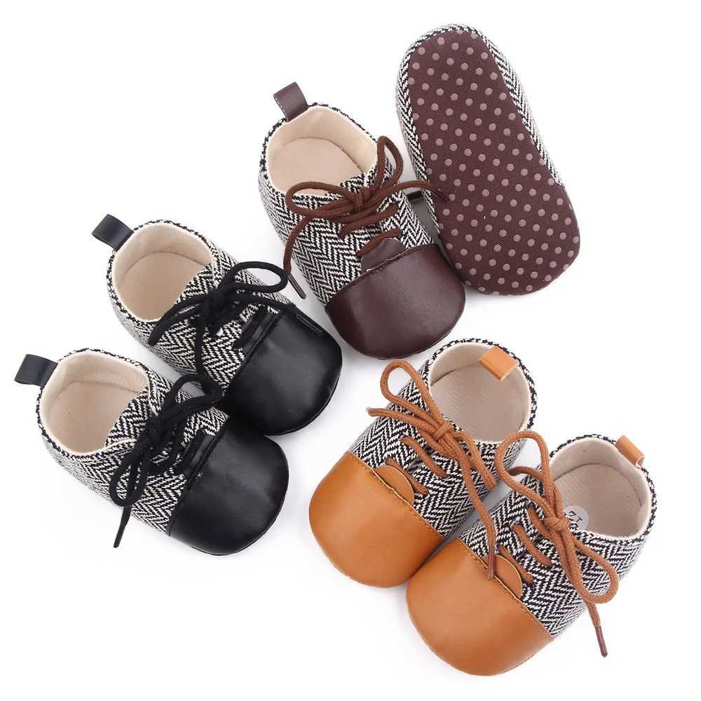 Spring and Autumn 2025 New Style Boys Baby Shoes with Front Laces Casual British Style Baby Shoes for Learning to Walk D2669 C251008