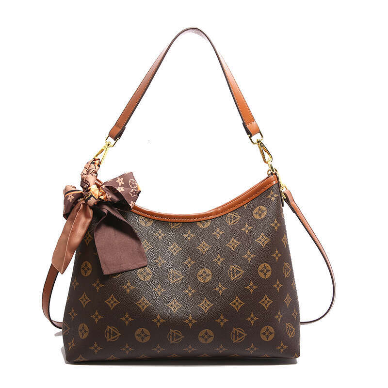 Designer Women Soft Leather Luxury Bags for Ladies Underarm Versatile Large Capacity Shoulder Crossbody Commuter Bag