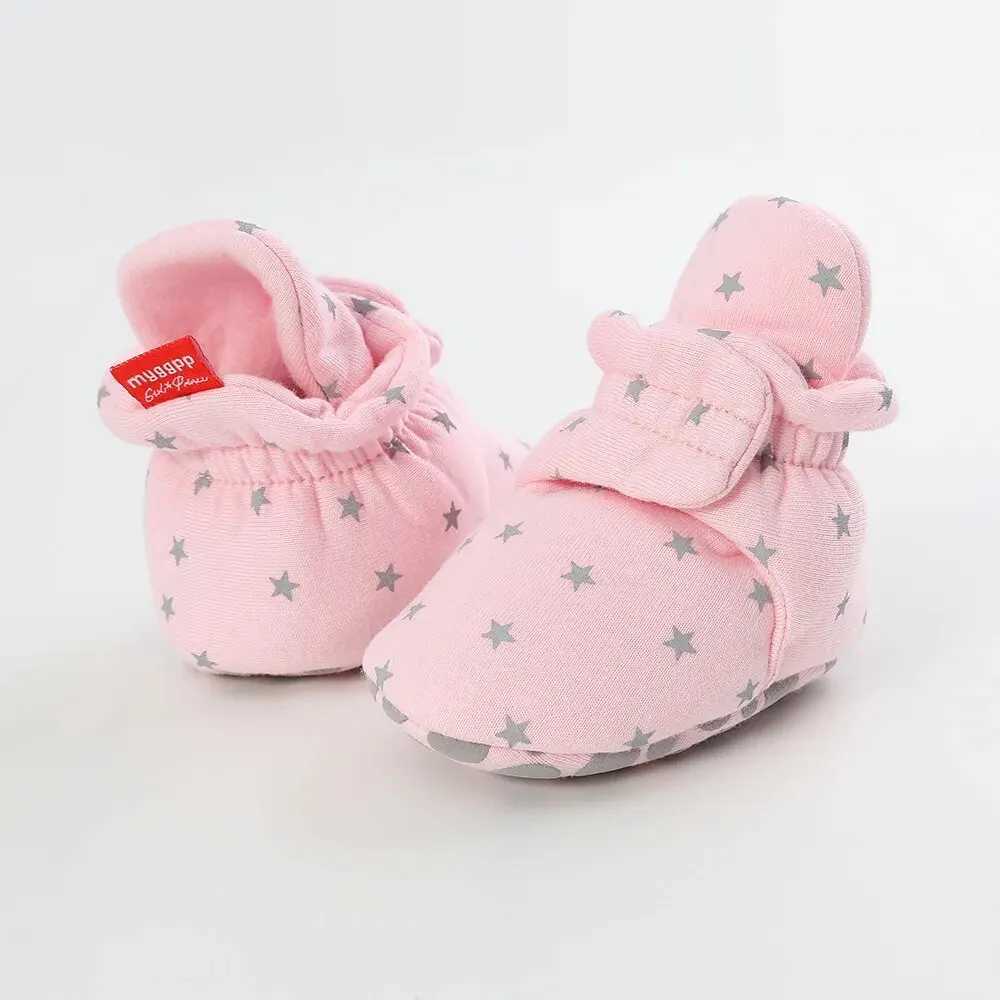 Meckior New Baby Shoes Star Toddler First Walkers Booties Cotton Comfort Soft Antislip Warm Infant Baby Boy Girl Shoes C251008