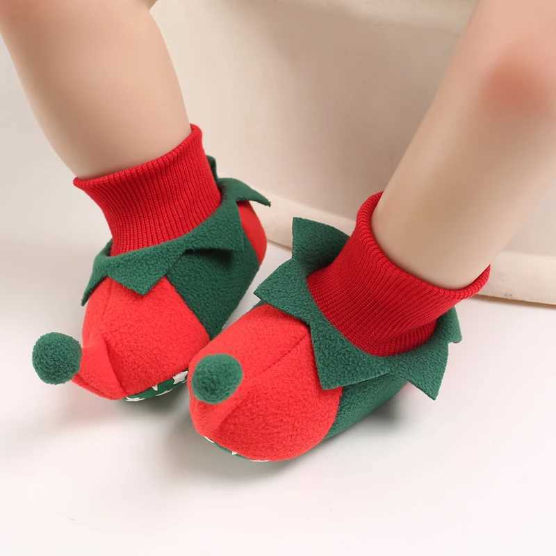 Christmas Winter New Role Playing Cute Cartoon Warm Shoes Baby Walking Shoes Winter 018 Months Baby C251008