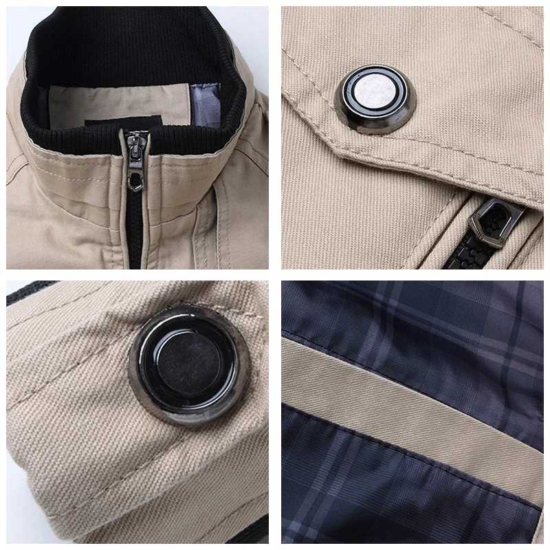 Cargo Jacket Men Casual Windbreaker Jacket Coat Men Spring Autumn New Hot Outwear Stand Slim Unload Jacket Mens J251008