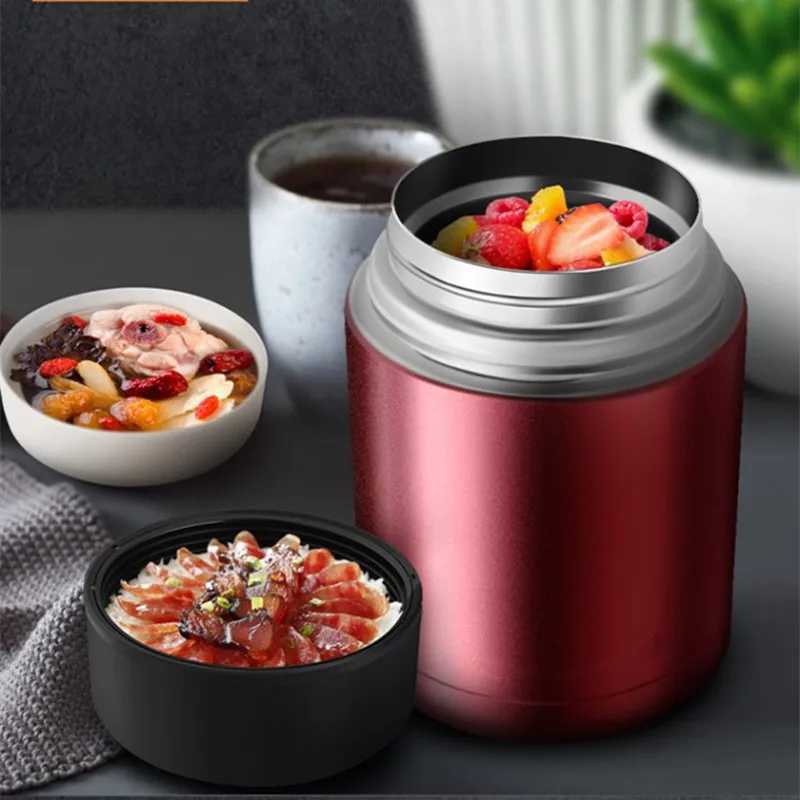 Large Capacity 800ML1000ML Thermos Lunch Box Portable Stainless Steel Food Soup Containers Vacuum Flasks Thermocup C251008