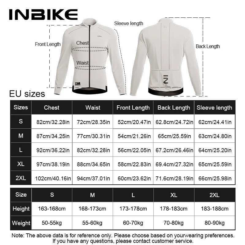 INBIKE Winter Men Cycling Jersey Long Sleeve MTB Bicycle Clothing Fleece Warm Uniformes De Ciclismo Para Hombre J251008