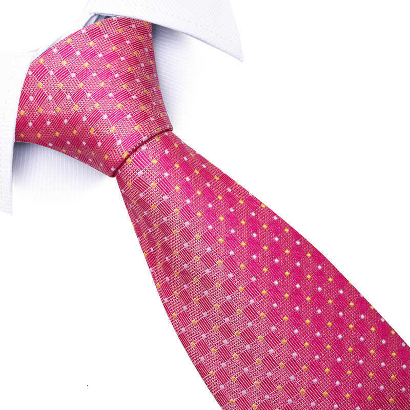 Men's 8cm business professional striped tie, wedding suit accessory polyester silk tie for men X250407