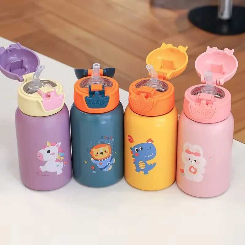 500ml Unicorn Kids Thermos Bottle Cute Childrens Thermal Water Bottle Stainless Steel Thermos Mug For Kids Portable Water Cup C251008