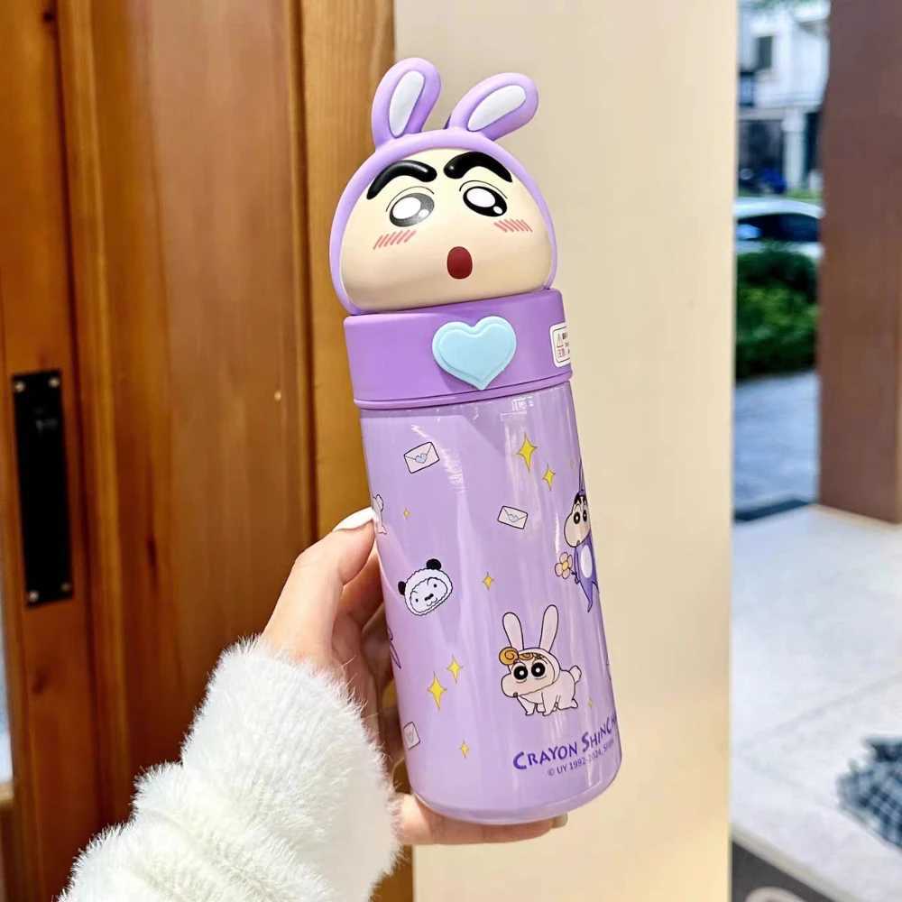 Genuine Anime Crayon ShinChan Stainless Steel Insulation Cup Kawaii 350Ml Cartoon Thermos Mug Students Portable Water Bottle C251008