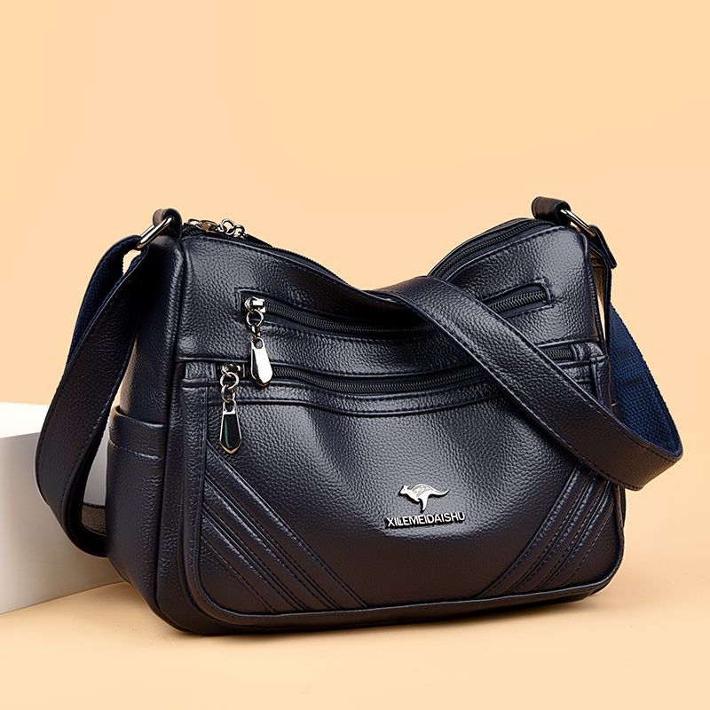 2025 new hot middle-aged mother women's bag shoulder bag new simple and fashionable crossbody bag Korean version trendy PU small square bag - view 6