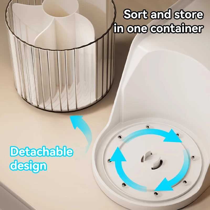 3 in 1 Nail Accessories Organizer Box Nail Art Tool Storage Box Swab Container Makeup Brush Holder Manicure Pen Organizer Store C251008