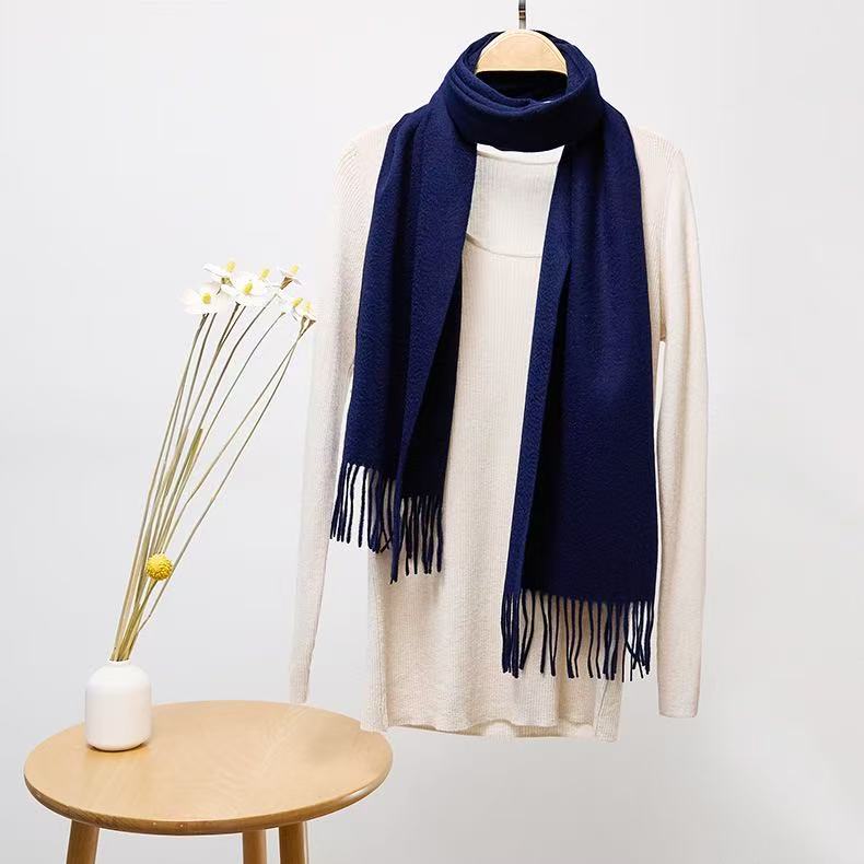 T1990 solid color cashmere scarf neck all-match winter warm cashmere