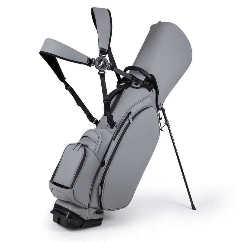 PLAYEAGLE Lightweight Golf Stand Bag PU Leather Golf Bag Durable Portable Design for Men Women Players PEHBZJQB001 J251008