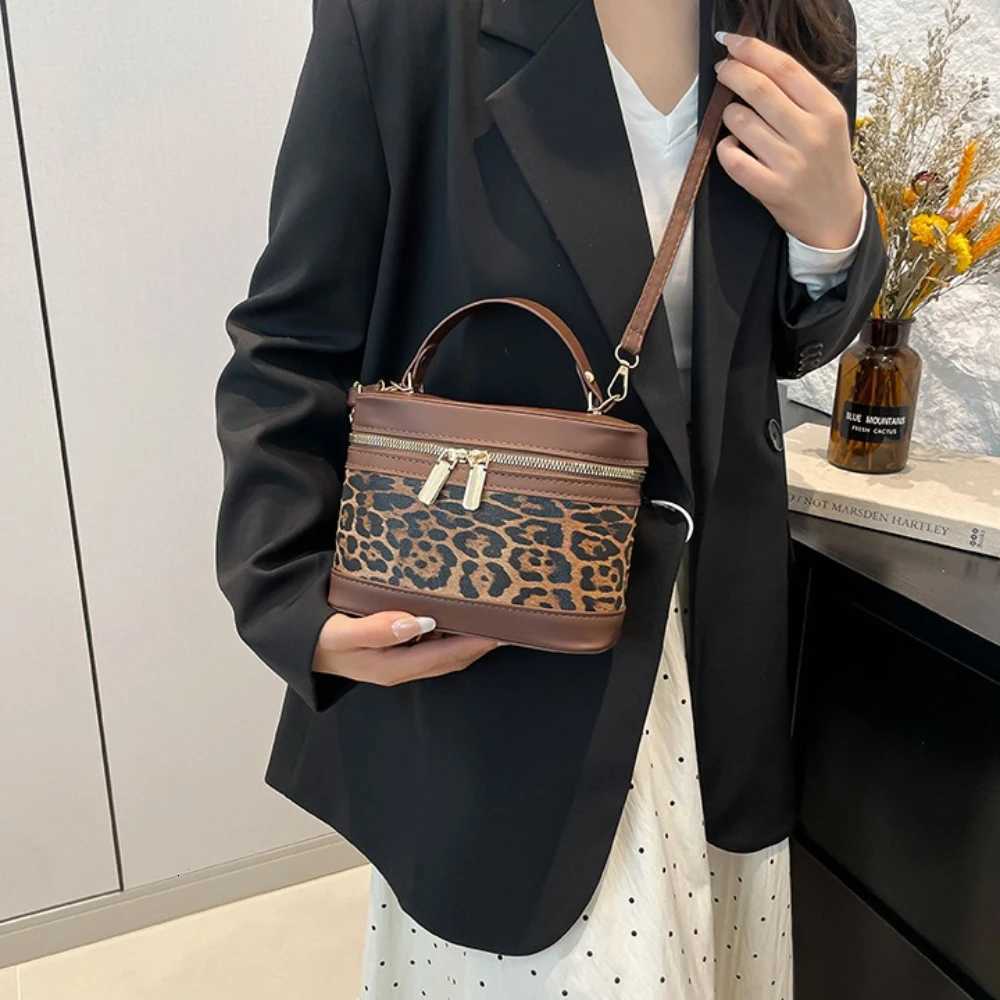 Designer Leopard Pattern Crossbody Shoder Bag For Cmuting Casual Ladies Handbags Fi Round Bags For Wens Daily Used1 Y251120