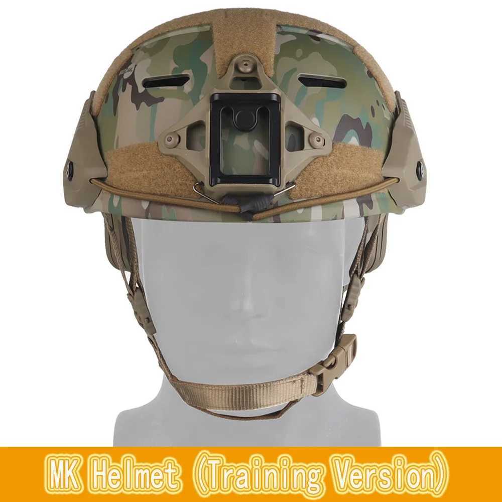 Tactical MK Training Helmet Dual Softlined Paintball Protective Suspension System Multifunctional Rail Fit C251008