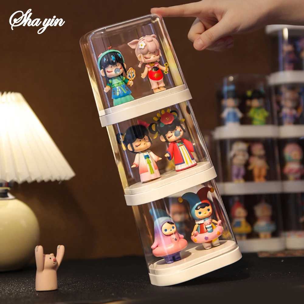 4PCS Transparent Dustproof Storage Display Wall Box for Blind Figures Handmade Dolls Lego Display Case Bubble Mart Storage Box C251008