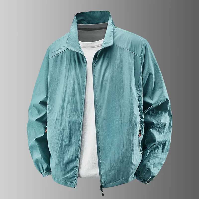 Summer Outdoor Hiking Coats Quick Dry SunProtective Thin Jacket Men Hiking Fishing Cycling Hooded Gym Sport Windbreaker J251008