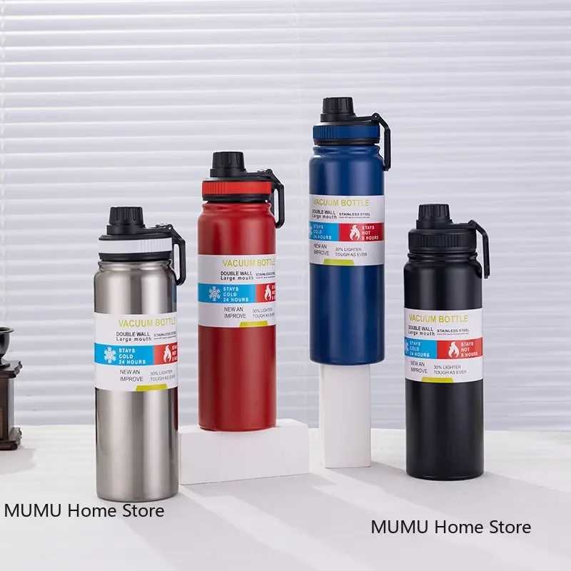 600ML800ML Thermos Bottle Stainless Steel Car Thermal Cup Keeps Cold and Heat Thermal Mug Sports Insulated Cup Vacuum Flask C251008