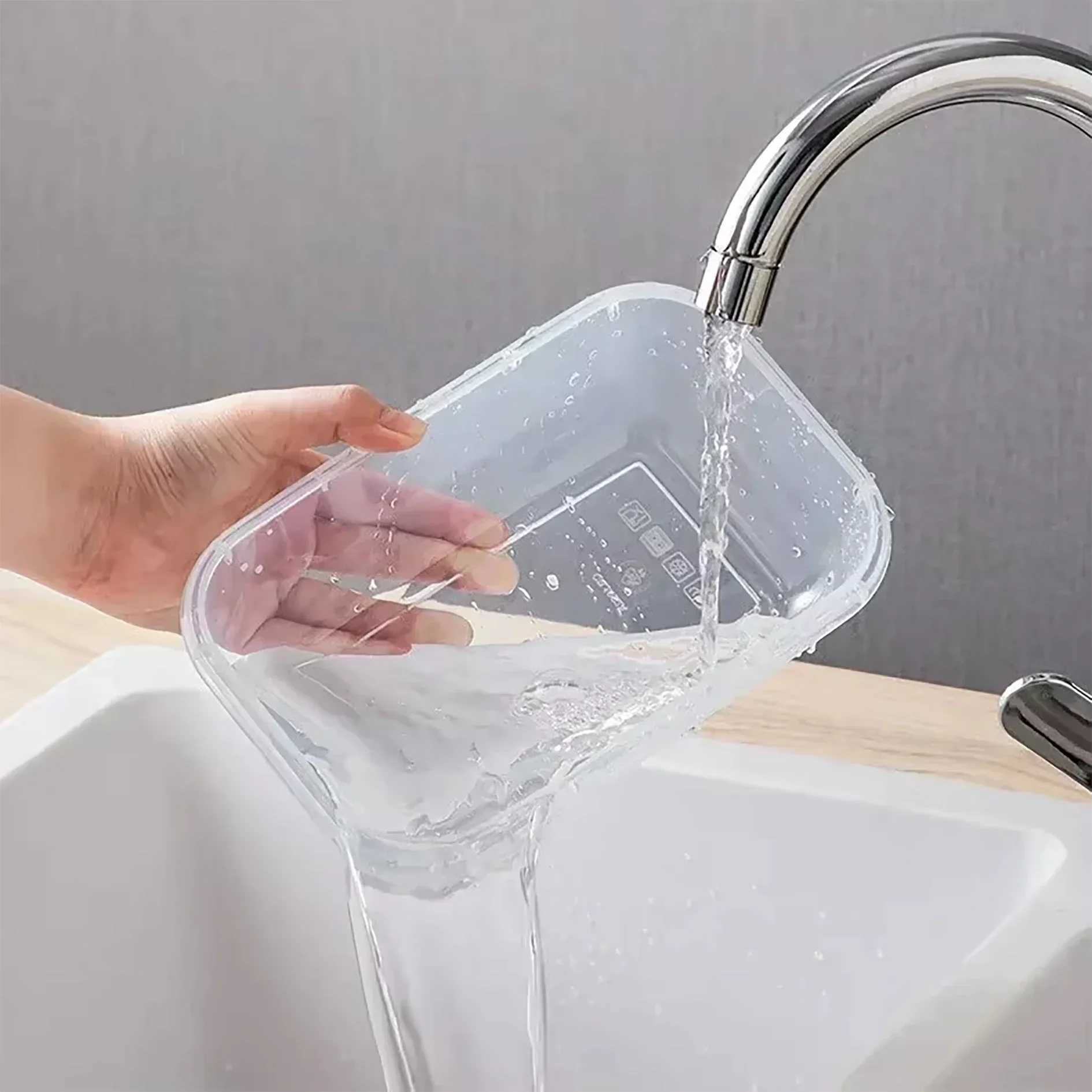 Vacuum Food Containers Microwave Safe Storage Box FreshKeeping Sealing Box Transparent Storage Container Fridge Food Dispenser C251008