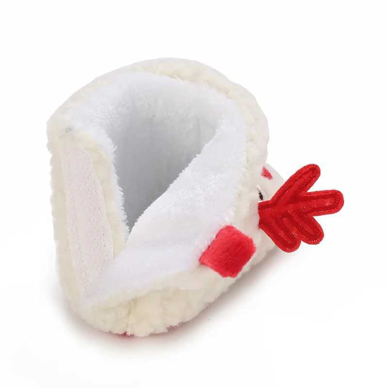 Cute Cartoon Winter Newborn Baby Christmas Shoes Cotton Soft Sole Velvet Warm Boots for Toddlers And Babies Walking C251008