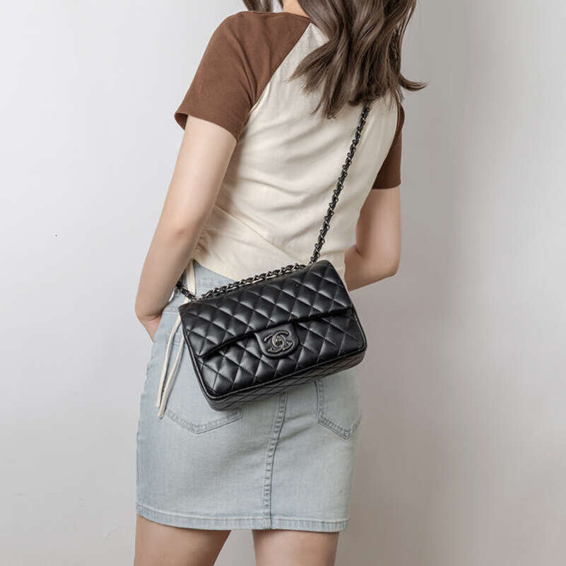 designer bag Luxury bag CF Classic Quilted Chain Versatile Genuine Leather Crossbody Small Chanel Style High-Quality Texture Women's Bag