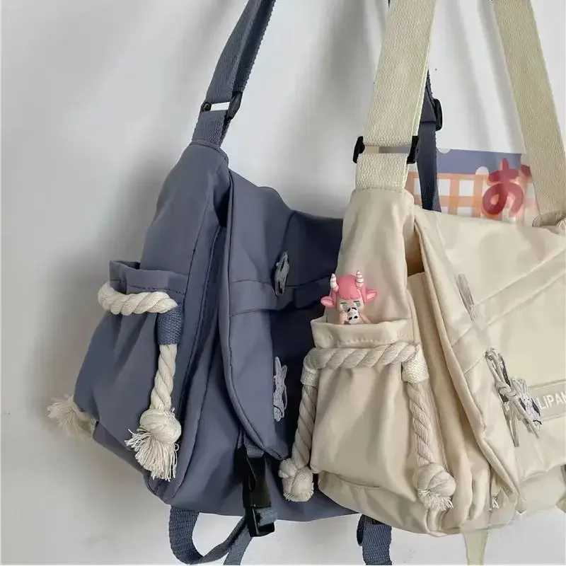 Nylon Handbags Shoulder Bag Large Capacity Crossbody Bags for Teenager Messenger Bag Student School Bags for Women 2025T251007