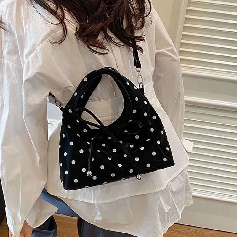 Designer Korean Exquisite Red Polka Dot Bow Handbags Wen Luxury Fi PU Leather Versatile Shoder Bag Cmuter Crossbody Bags1 Y251120