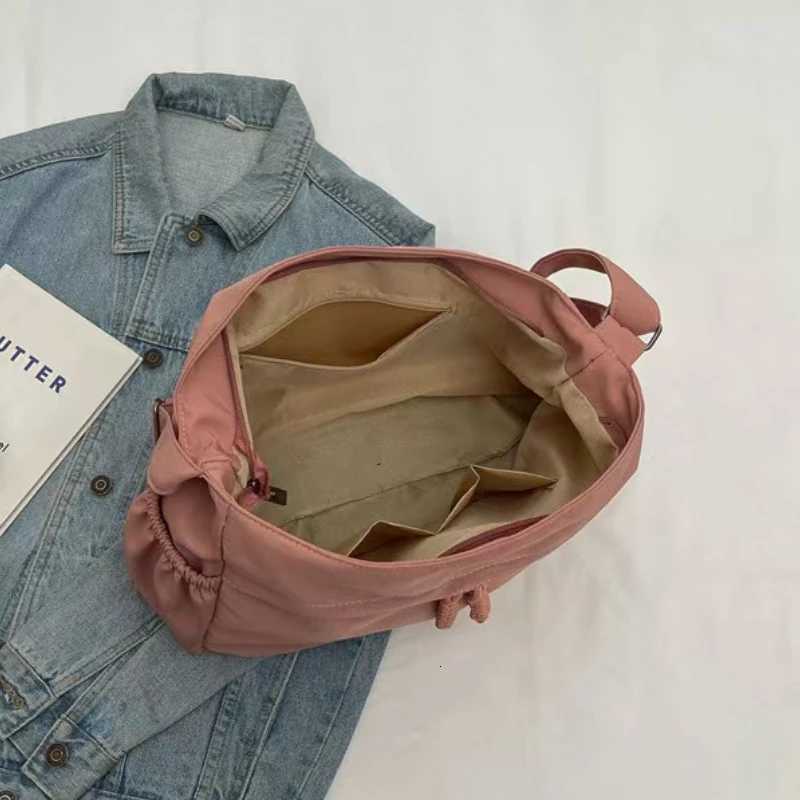 Casual Nylon Tote Crossbody Bags Solid Zipper Womens Bags 2025 Fashion New High Capacity Solid Color Single Shoulder Totes BagT251007