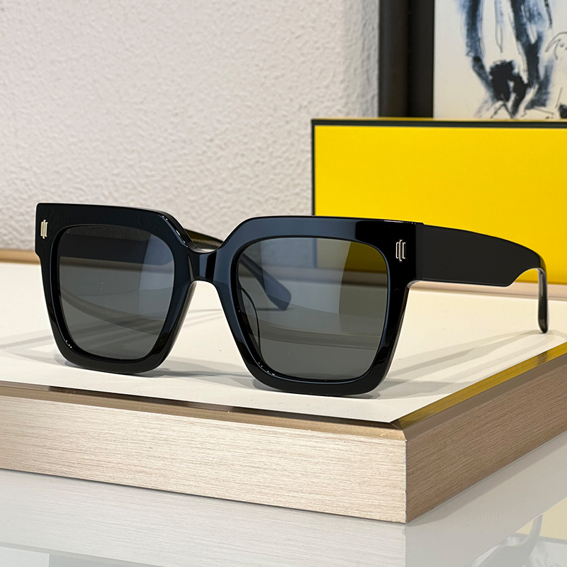 Classic Square Sunglasses Mens Womens Summer Designer Sunglasses 40101 Oversized Acetate Fiber Frame Eyewear UV400 Luxury Glasses With Box