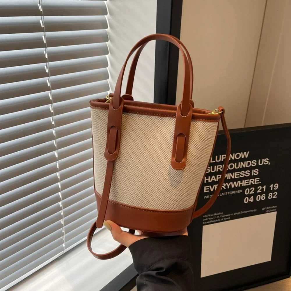 2025 Fi Versatile PU Canvas 1 Shoder and Crossbody Bags Simple Casual Sense of Luxury Handbags for Wen D251008